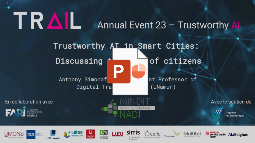 Smart cities Trusted AI Labs Anthony Simonofski